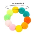 thumbnail image 3 of 8Pcs Rainbow Pom Pom Dog Collar, Soft Elastic Pet Necklace With Plush Balls, Cute Neckwear For Small Dogs And Cats, Photo Props Party Decor, 3 of 7