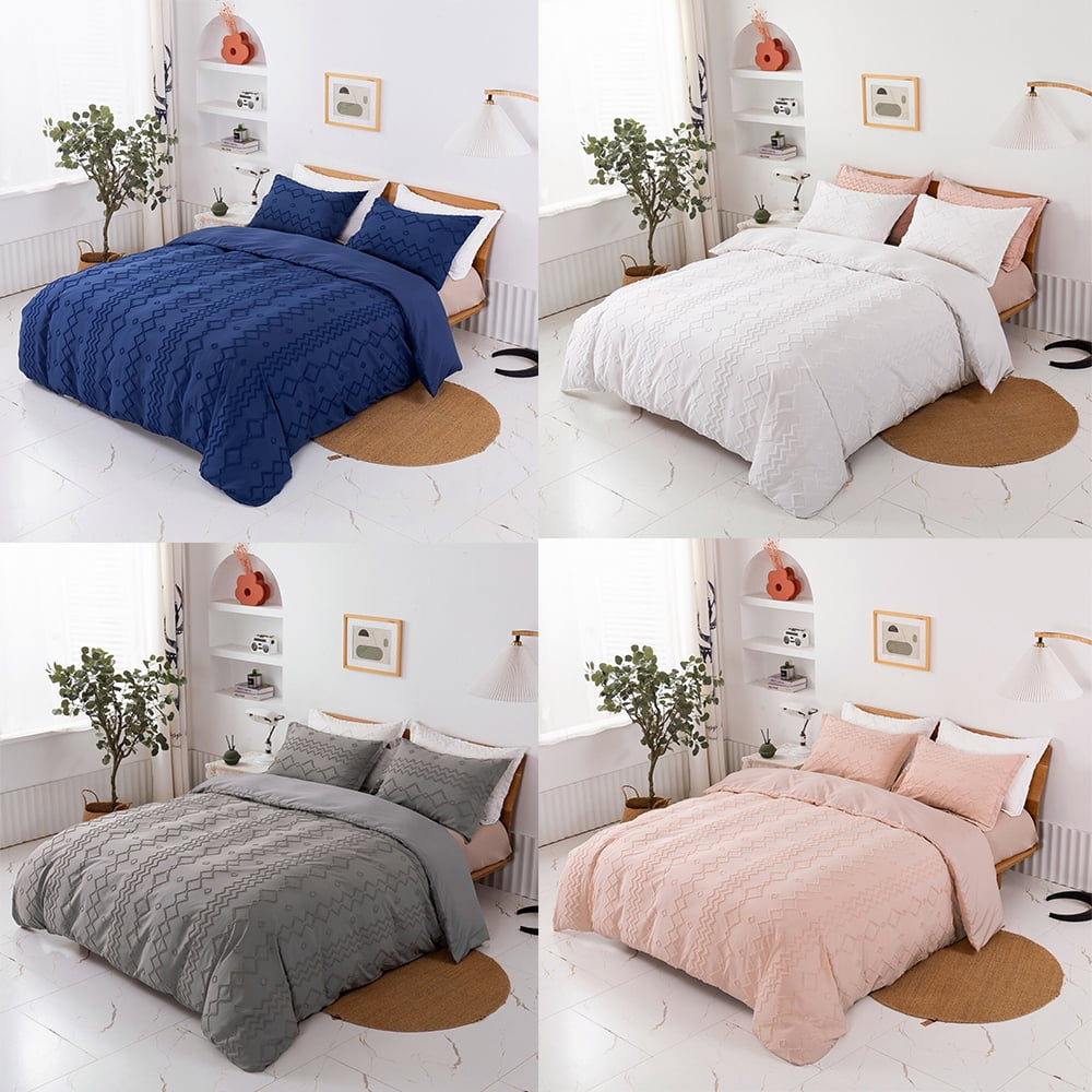 3 Piece Duvet Cover Set 1800 Series Hotel Quality Ultra Soft Cover for