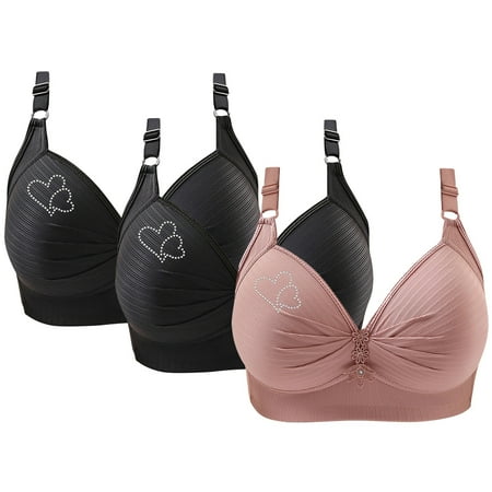 Xdegoge Orders Placed By Me To Be Delivered 3 Pack High Impact Sports Bras for Women Multipack Push Up No Underwire Bras High Impact Full Coverage Bras Adjustable Strap Workout Running Sports Bra