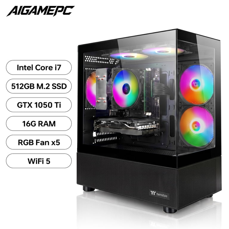 Budget Gaming PC Computers Desktop, Intel Core i7 up to 4.0GHz