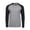 Heather Gray/Black, variant on Tee Jays Mens Long Sleeve Baseball T-Shirt