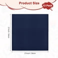 thumbnail image 3 of Uxcell Paquete de 12 Bandanas de Color Sólido, 21 Pulgadas/54cm Pañuelo de Poliéster Suave para Cabeza, Neckerchief para Hombres/Mujeres/Cowboys, Pañuelos para la Cabeza [Azul marino], 3 of 7