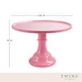 thumbnail image 4 of Twine Pink Melamine Cake Stand for Cupcakes, Sweets, Cookies, Dessert Table, 4 of 7