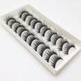 thumbnail image 4 of 10Pairs False Eyelashes Thick Reusable Synthetic Fiber Naturals Cruelty-Free False Lashes for Daily Life, 4 of 10