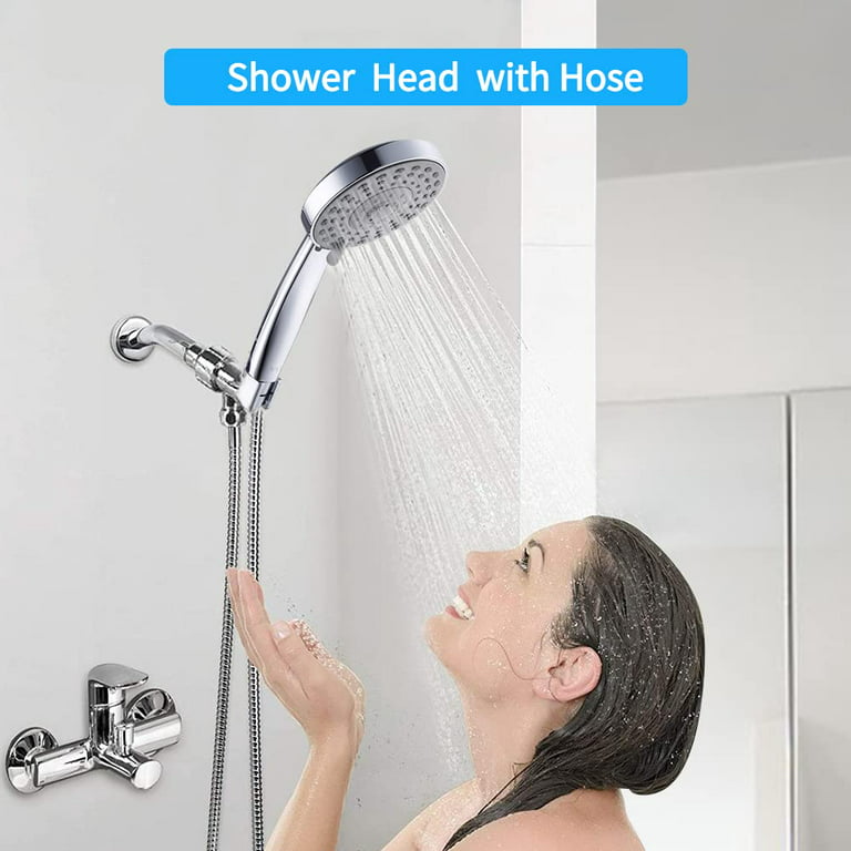 VXV High Pressure 8” Fixed Rain Shower Head with Handheld 5 Function J