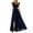 Blue, variant on Fsqjgq Summer Dresses 2024 Women Sleeveless Long Evening Dress Wedding Guest Formal Occasion Dresses with Belts Split Ruffles Party Dress Pink L