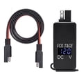 thumbnail image 1 of Adaptador SAE a USB con VoltíMetro Enchufe de DesconexióN RáPida de Motocicleta con Cargador USB Dual Impermeable para TeléFono Inteligente, 1 of 5