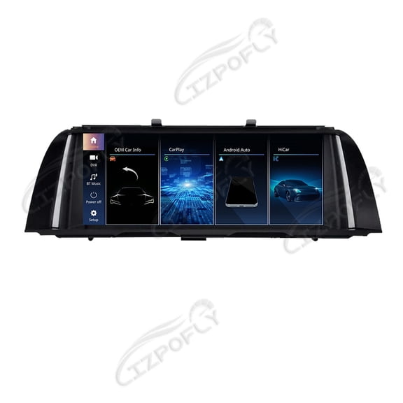 Lizpofly 10.25 Inch Ultra-Narrow Touchscreen with,For BMW 5 Series F10 F11 2011-2017,LINUX Multimedia Car Radio Receiver Compatible ,Wireless CarPlay,Android Auto.