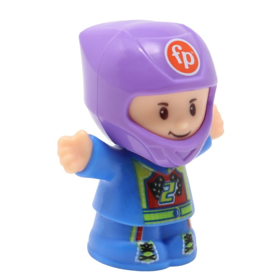 Replacement Part for Collectible Fisher-Price Little People Racer Race Car Driver Playset GTT71 - Replacement Race Car Driver Figure - Purple Helmet