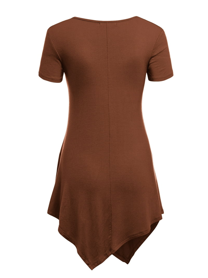 Made by Johnny Women's V-Neck Asymmetrical Tunic Top XXL RUST - Walmart.com Made by Johnny Women's V-Neck Asymmetrical Tunic Top XXL RUST - Walmart.com