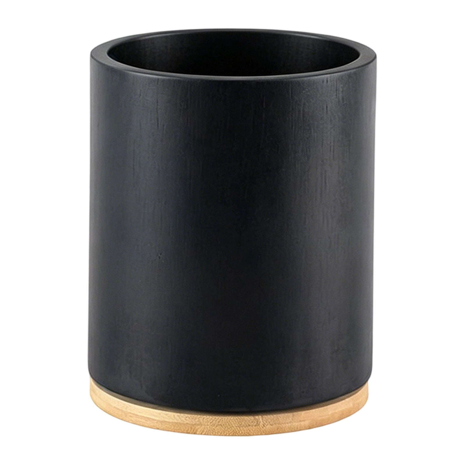 Wooden Utensil Holder, 360°Rotating Large Kitchen Utensil Holder for Spoons Kitchen Utensil Organizer,Utensil Crock, Farmhouse Kitchens Countertop Decor,7.48''x6.29"(A)