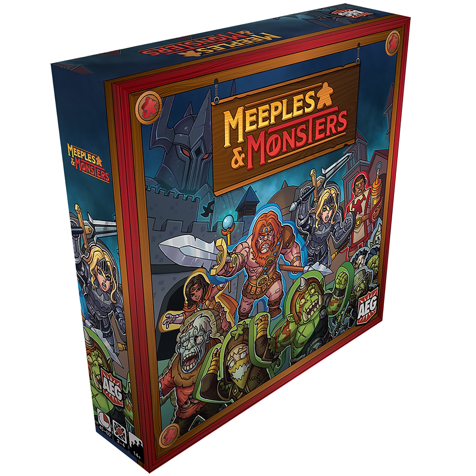 AEG: Meeples & Monsters - Fantasy Strategy Boardgame, Alderac Entertainment  Group, Ages 14+, 2-4 Players, 45-60 Min
