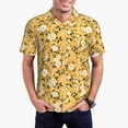 thumbnail image 2 of Salouo Daisies Flowers for Men's Short Sleeve Polo Shirts,Polo Shirts for Men Performance Short Sleeve Golf Shirt Athletic Casual Collared T-Shirt-Large, 2 of 8