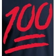 thumbnail image 2 of Keep it 100 Emoji Red Logo T-Shirt Funny Shirts, 2 of 4