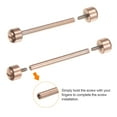 thumbnail image 4 of Uxcell 2 In 1 Watch Screw Tube Rod 22mm Stainless Steel Watch Strap Pins with 2mm Slotted Screwdriver, Rose Gold, 4 of 7