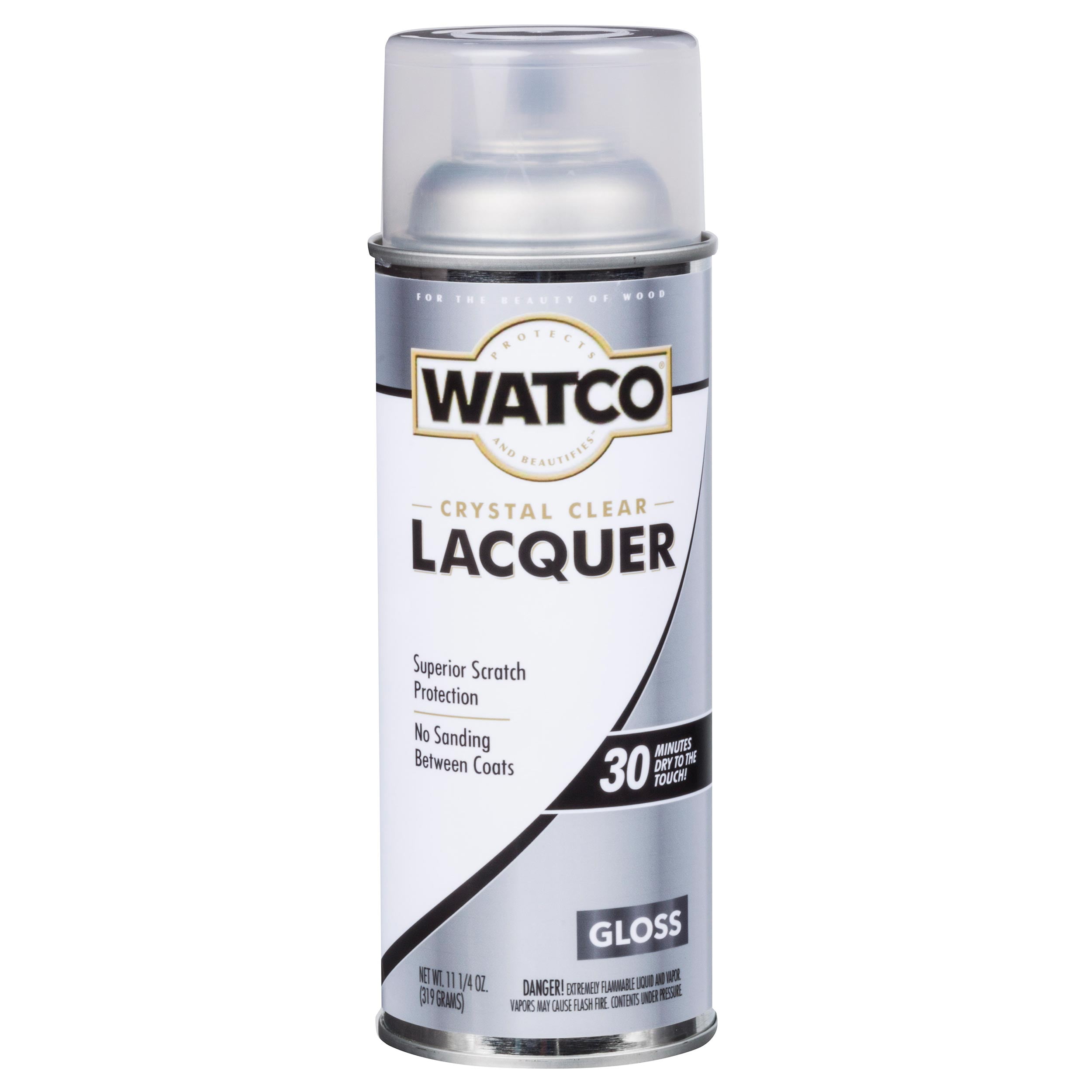 Watco 63081 Lacquer Wood Finish, Clear Gloss, 11.25oz. Aerosol