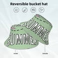 thumbnail image 2 of Cauagu Summer for Unisex Bucket Hat,Outdoor Summer Beach Fishing Sun Hat Hot Summer Reflective Bucket Hat Fun Outdoor Vacation Hat for Men and Women, 2 of 6