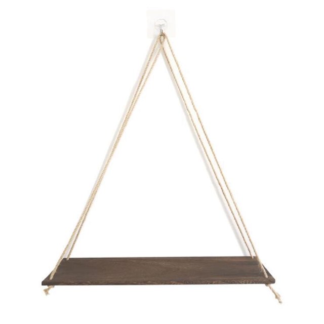 Decoración De Pared Sling Rack Maceta Estante De Almacenamiento Colgante De Pared Colgante De Madera Adornos Colgantes Speravity HA014356-00