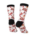 thumbnail image 5 of Uemuo Fire Truck Pattern Women's Crew Socks, Soft Durable Breathable Moisture-Wicking with Odor Control Cotton socks, 5 of 9
