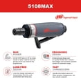 thumbnail image 3 of Amoladora neumática Ingersoll Rand 5108MAX, 0,4 HP, 25 000 RPM, 3 of 8