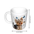 thumbnail image 5 of Yorkshire Terrier Dog 11 Ounces Ceramic Mug Cup, Dog Coffee Tea Mug Cup, Home Dorm Office Decor, Gifts for Dog Lovers Girls Teens Students, 5 of 8