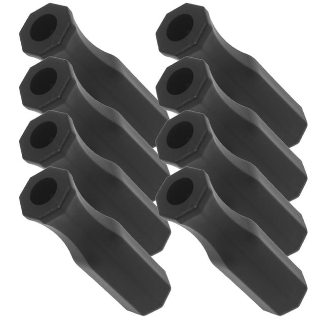 HEALEEP 8Set Table Football Handles Replacement Black Practical Foosball Grips for Home Use for Fan Gear