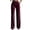 Hot Pink, variant on Pants for Women Baeitkot Women's Solid Color Velvet High-waisted Wide-leg Trousers with Front Center Button and Zipper Pockets Suitable For Everyday Wear