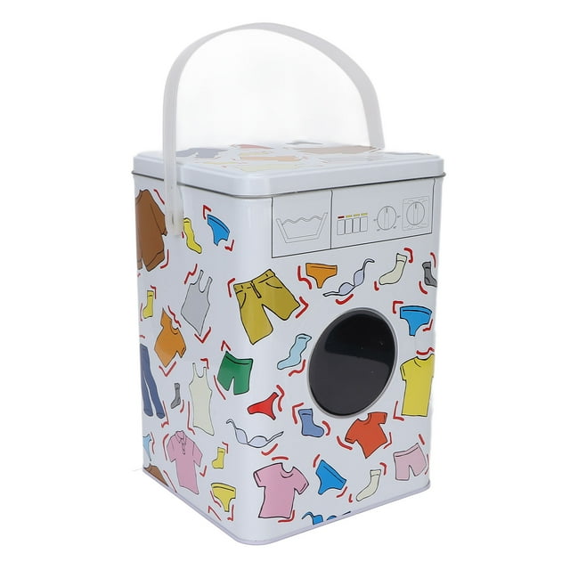 Caja de almacenamiento de detergente para ropa en polvo, sencilla, única y bonita, para artículos del hogar, organizador de calcetines.