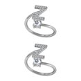 thumbnail image 1 of Anillo abierto sweethay con letras mayúsculas de Cobre chapados en diamantes de imitación Z 2Conjunto, 1 of 6