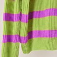 thumbnail image 6 of IROINNID Reduced Womens Sweater Turtleneck Pullover Sweater Stripes Comfy Mid-Long Long Sleeve Matching Sweater, 6 of 7