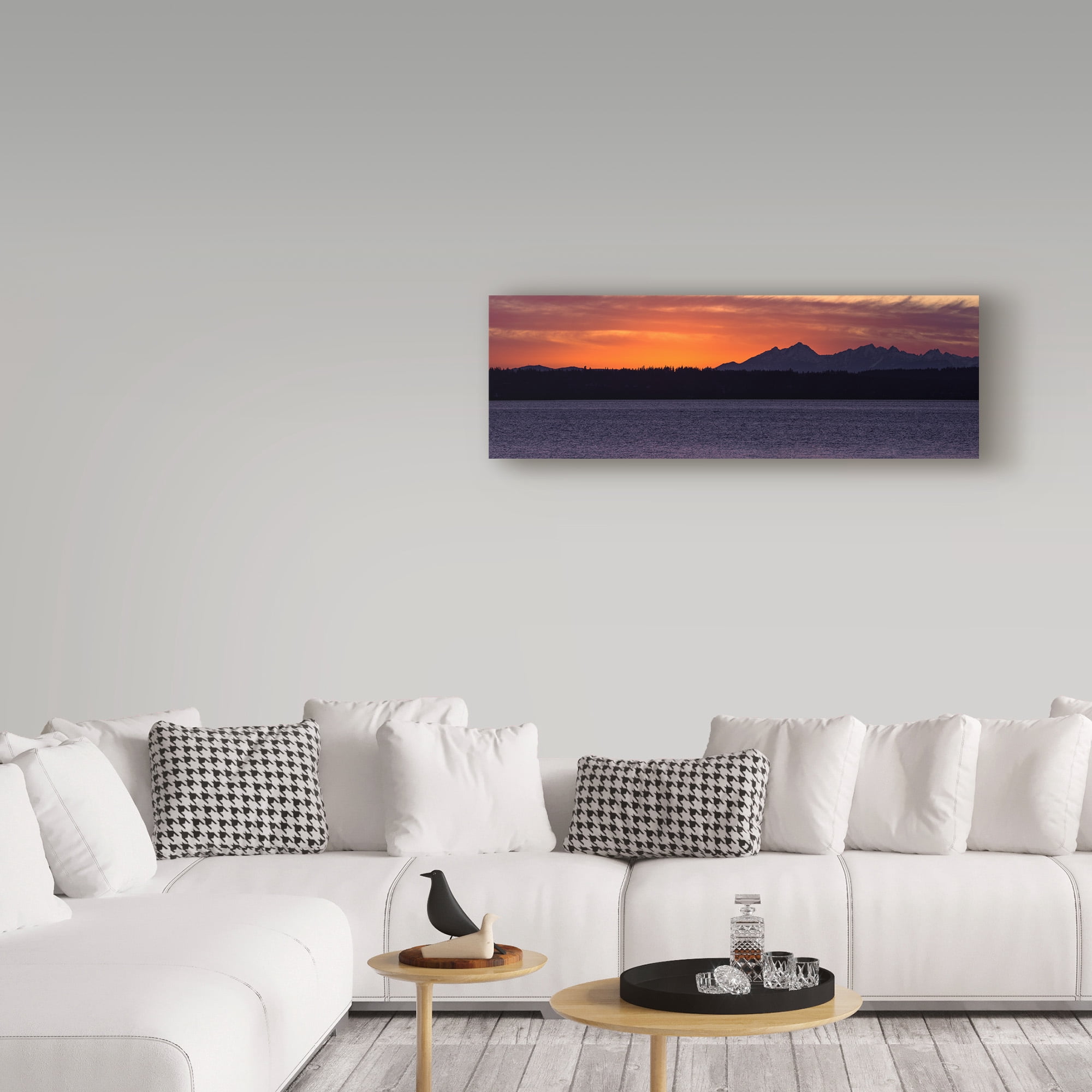 Trademark Fine Art 'Olympic Mountain Sunset' Canvas Art by Brenda Petrella Photography Llc