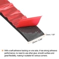 thumbnail image 3 of Uxcell 1"W x 1/8"T x 3'L Adhesive Rubber Strips Solid Neoprene Rubber Strips Sheet, 3 of 6