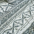 thumbnail image 5 of Chezmoi Collection 4-Piece Southwestern Geometric Motif Sheet Set California King Size, Multicolor Gray White Light Brown Printed Brushed Microfiber Lightweight Breathable Deep Pocket Bed Sheets, 5 of 9