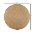 thumbnail image 5 of · REDEARTH · Round Area Rug - 10 Feet Braided Natural Jute Rug- Artisan Made Reversible Boho Jute Rugs for Bedroom - Kitchen - Living Room - Farmhouse - Aesthetic Home Decor - Handmade Vintage Decor, 5 of 10