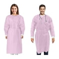 thumbnail image 1 of Paquete de 10 batas aislantes desechables de Medical Nation, color rosa, 1 of 6