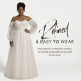 thumbnail image 3 of David’s Bridal, The Edit by DB Studio Women's Formal Sweetheart Ball Gown with Detachable Sleeves, Full Length, Tulle, 3 of 6