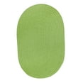 thumbnail image 1 of Indoor/Outdoor Solid Green Area Rug, Braided Textured Design, 4Ft. X 4Ft. Round Reversible Carpet, 1 of 2
