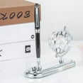 thumbnail image 4 of Matashi Highly Polished Chrome Plated Executive Globe Pen Desk Set – Elegant Home & Office Décor, 4 of 8