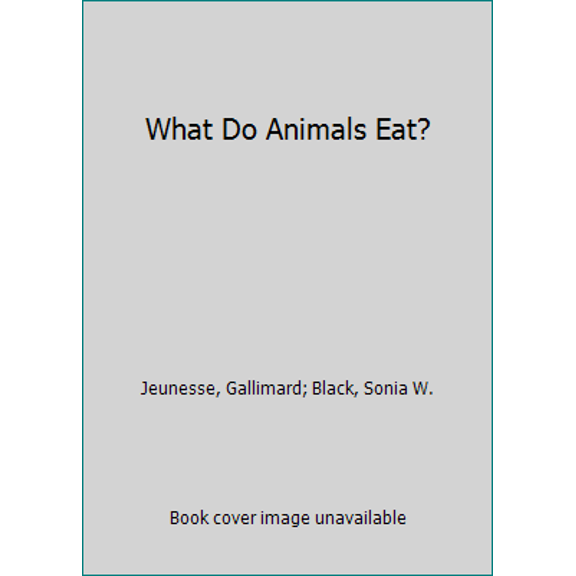 Pre-Owned What Do Animals Eat? (Look-It-Up) (Unknown) 0439355915 9780439355919