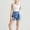 C Blue, variant on NAISIBABY Girls Denim Shorts Size 6, Soft Comfy Summer Fashion Ruffles Elastic Waist Kids Casual Shorts Blue