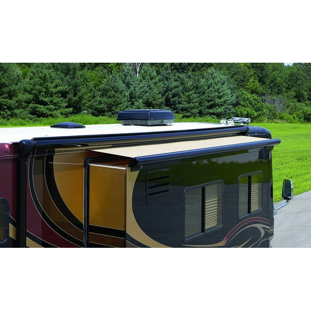 Carefree RV Awning KB11862JV42 Ascent; Slide Out Cover; 42 Inch Extension Automatically Extends/Retracts With The Slide Out; Roof Size Range 114 To 119 Inches; Flange Size Range 119 To 124 Inches