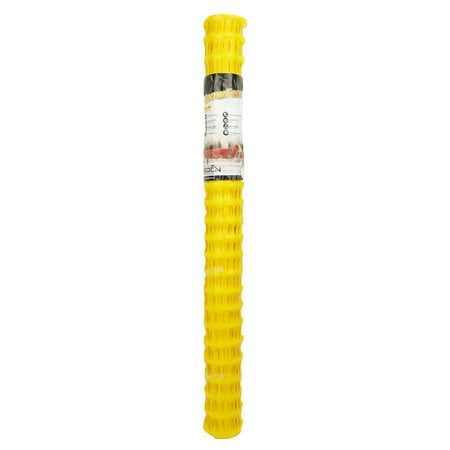 Boen 4' X 100' Yellow Safety / Snow Fence - O-Ring