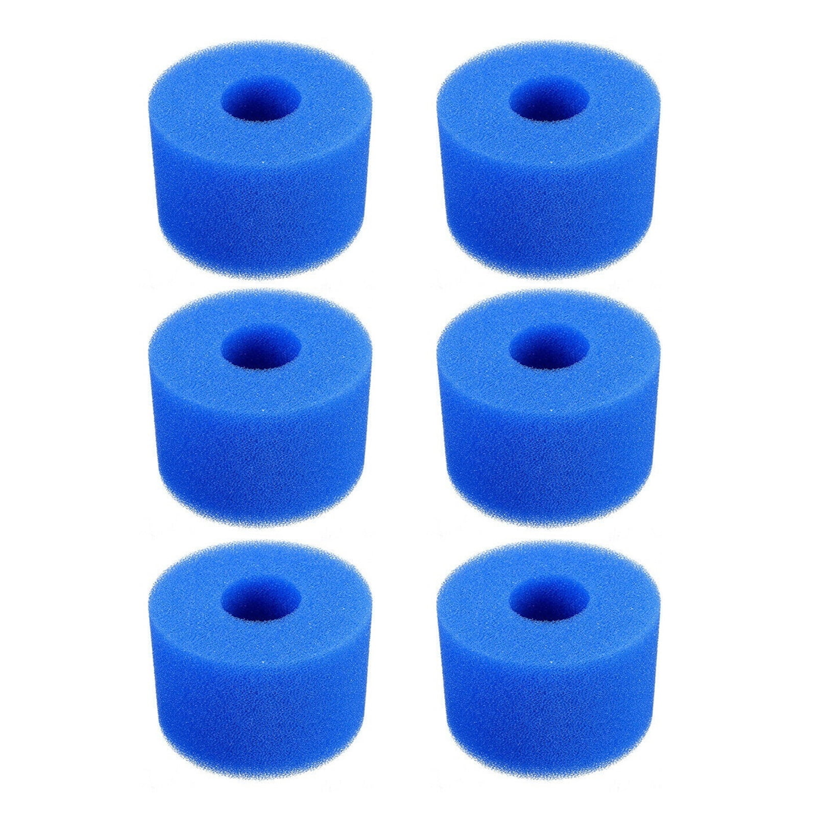 Lesix Swimming Pool Filter Sponge 6Pcs for Pure Spa Reusable Washable Foam Hot Tub Filter Cartridge S1 Type Blue Lesix Swimming Pool Filter Sponge 6Pcs for Pure Spa Reusable Washable Foam Hot Tub Filter Cartridge S1 Type Blue