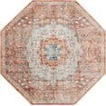 thumbnail image 2 of Rugs.com Newport Collection Rug – 4' Octagon Red Medium Rug Perfect For Living Rooms, Kitchens, Entryways, 2 of 9