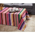 thumbnail image 4 of Mexican Indian Style Handmade Rainbow Colour Hanging Tapestry Beach Picnic Blanket, 4 of 8