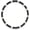 Arctic Ice |Black/White Chain 16 inches, variant on Men's baseball necklace, 10mm rhinestone beaded choker, 16/18/20 inches, strong elastic sparkling ice chain, cool baseball accessory, a gift for team members and fans.