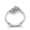 thumbnail image 3 of Genuine 0.75ct Round Cut Diamond Ladies Bridal Flower Anniversary Engagement Ring Solid 18K Rose, White or Yellow Gold G SI1, 3 of 3