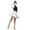 White, variant on GYRATEDREAM Toddler Girls Latin Dance Skirt Baby Youth High Elastic Waist Quick Dry Costumes Kids Teen Lightweight Workout Sports Skort for 4-14 Years