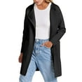 thumbnail image 2 of DkinJom Womens Knit Cardigan Sweaters Oversized Open Front Long Sleeve Lapel Casual Jacket 2023 Fall Coat Dressy, 2 of 8