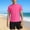 Hot Pink, variant on Boys Swimwear Set Crewneck Tops and Swim Trunks Quick-Dry Beach Surfing Swimsuit 2-Piece Light Blue Size 9-10